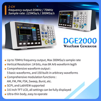 DGE2035-DGE2070： 300MSa/s Arbitrary Waveform Generator 14Bits 35MHz / 70Mhz Dual Channels Osiloscopio Digital Oscilloscope