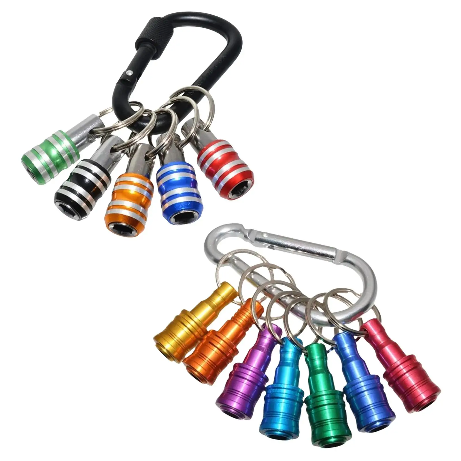 

Handheld Screwdriver Bits Holder Easy Change Drill Screw Adapter Keychain for