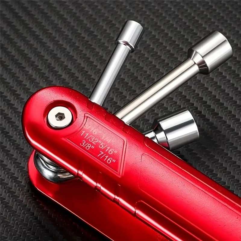 

Best-Portable Sleeve Tool Set, Folding Socket Wrench, Multifunction Household Tools Outdoor