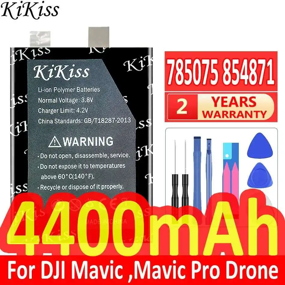 

4400Mah For Dji Mavic Pro Drone 784974 785075 New 3.8V Max 4.35V Diy 3S 11.4 V Flight 854871 Battery High Capacity