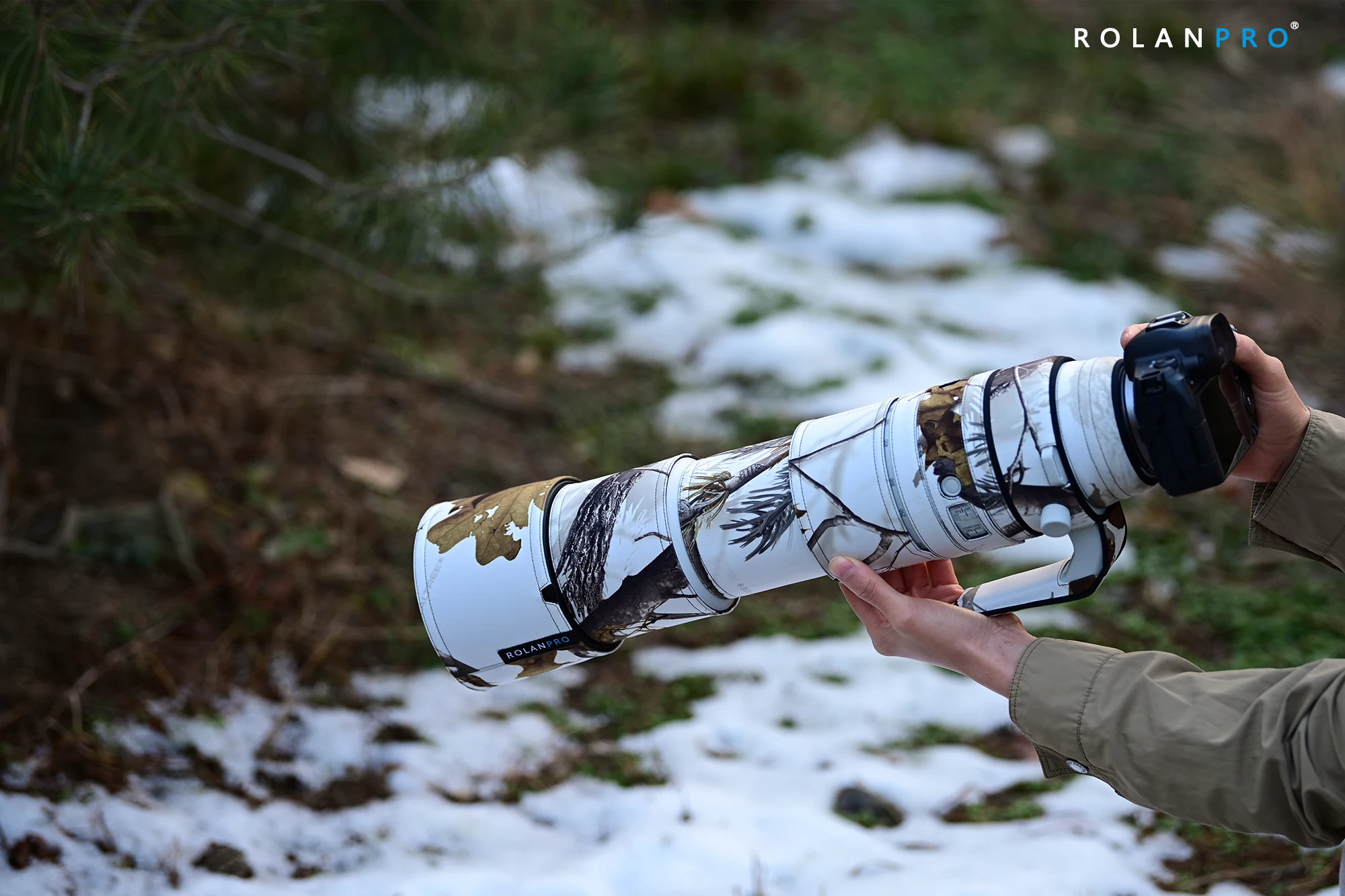 Canon フィルムカメラ おまけレンズ付きカバー付き ROLANPRO レンズカバー キヤノン RF 200-800mm F6.3-9 IS USM レイン