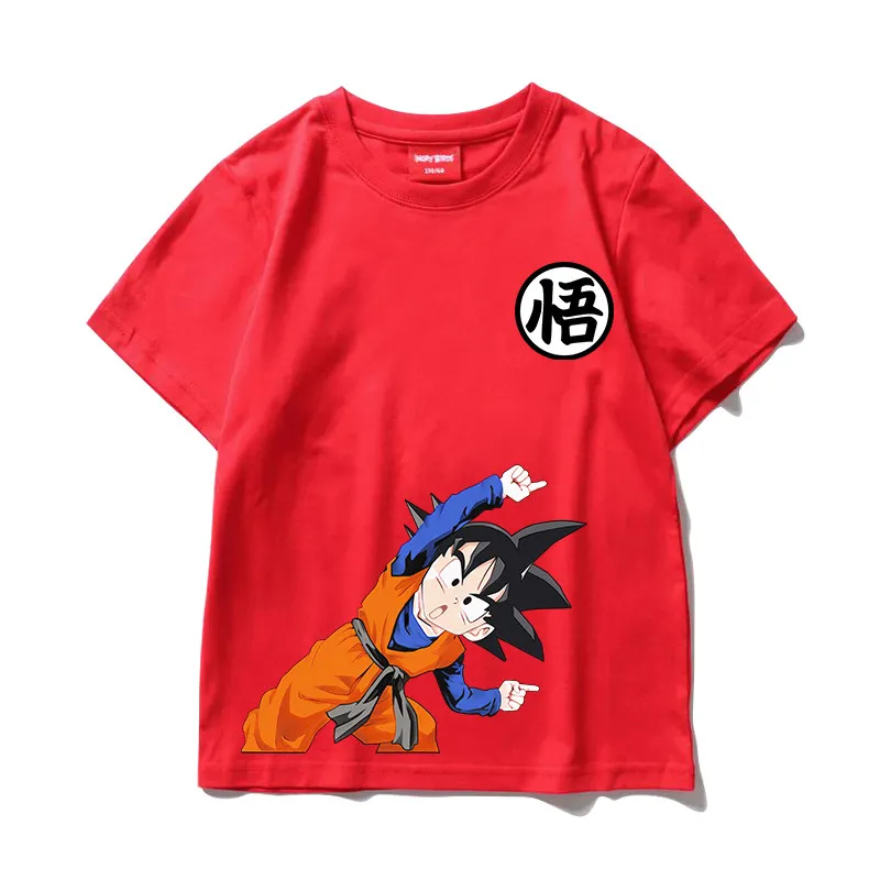 Dragon Ball Goten Trunks Fusion Dance Baumwoll-T-Shirt, Jungen Mädchen Harajuku Streetwear Anime Kurzarm-T-Shirt, Retro Casual Kinder-T-Shirt – Detail 6