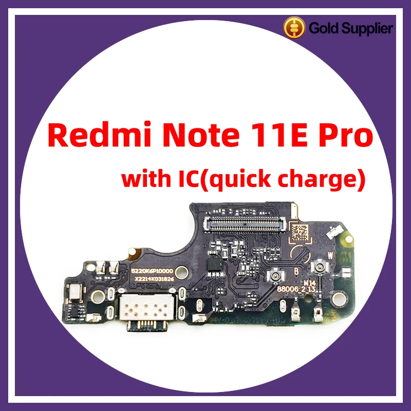 

Док-разъем для xiaomi redmi note 11E pro 11E, зарядный порт USB, гибкий кабель для замены платы