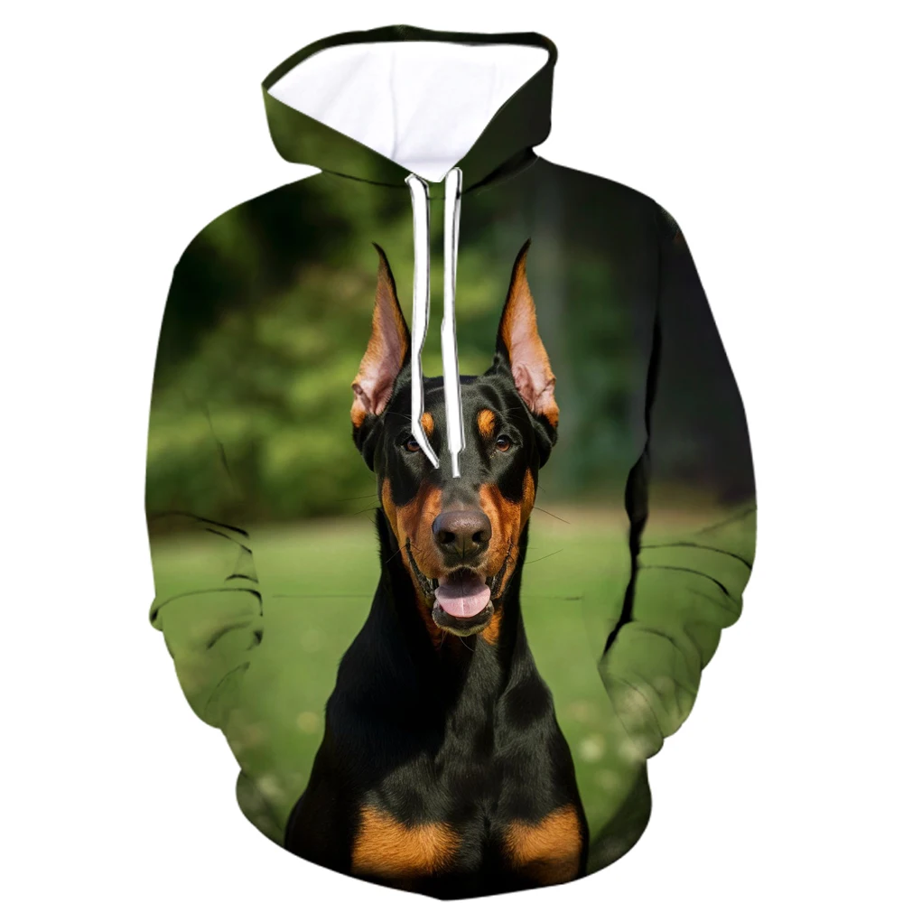 3D Print Cool Dogs Graphic Hoodies Funny Animal Pattern Oversize Comfortable Hooded Clothes Autumn Winter Long Sleeve Unisex Top