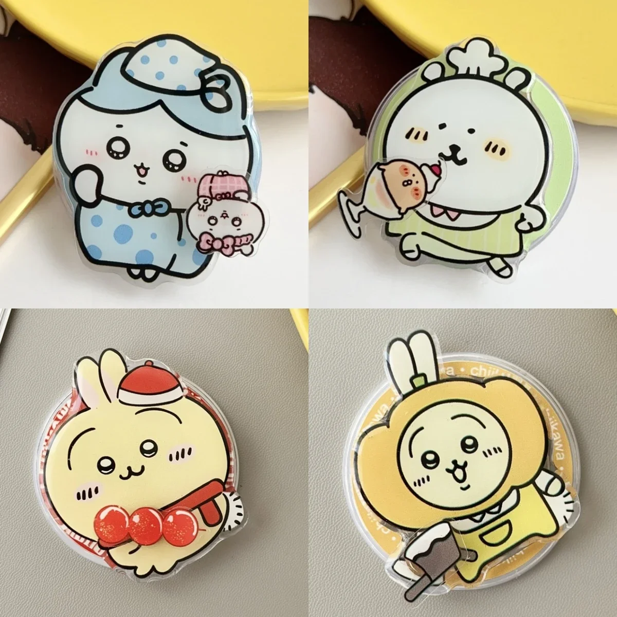 

Для Magsafe магнитная ручка для телефона Tok подставка милый японский аниме Chiikawa usagi Hachiware для iPhone складной держатель для беспроводной зарядки