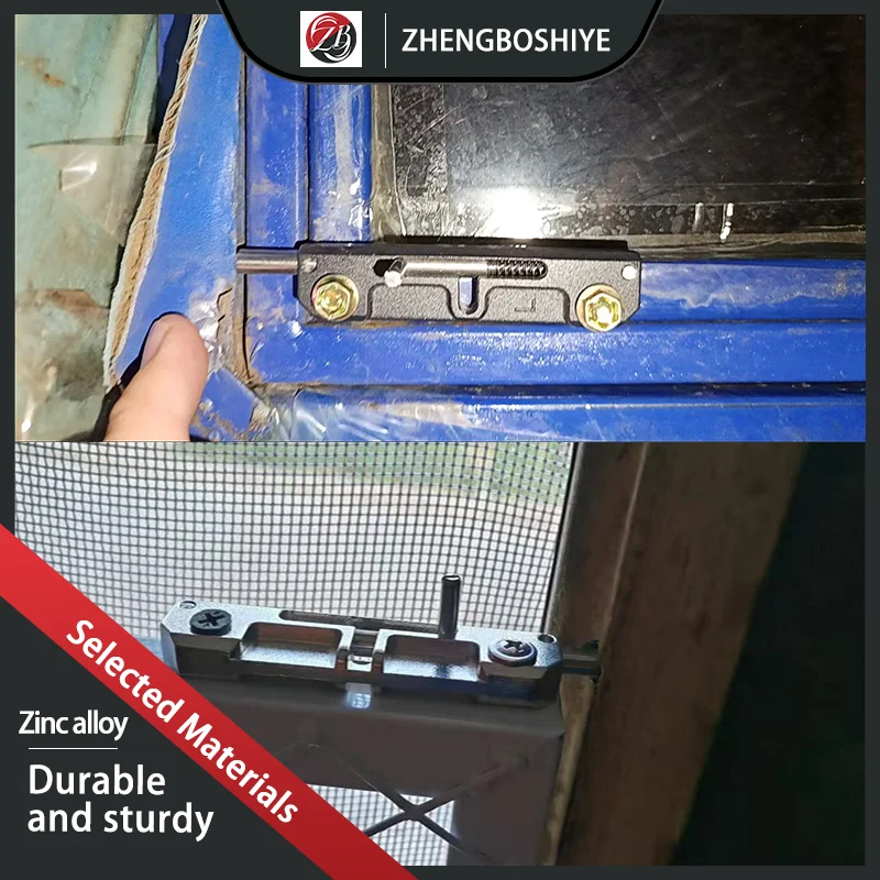 

Left And Right Split Hinge Spring Bolt Hinge Zinc Alloy Cabinet Door Telescopic Anti-Collision Lock Two-Color Hinge