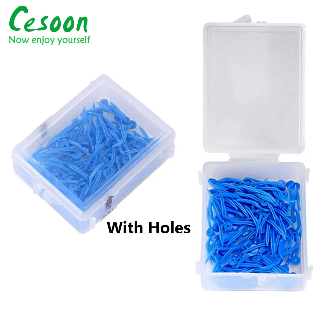 200Pcs/Box Dental Plastic Wedge Disposable Wedges Tooth Gap With End Circular Holes Size Oral Care Dentistry Consumables 4 Sizes