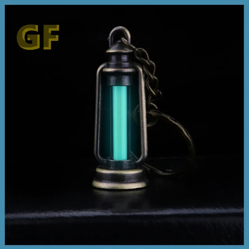 Glass Luminous Pony Lamp Pendant Keychain, Non-Tritium Luminous Signal Hanging Ornament for Keys & Backpack