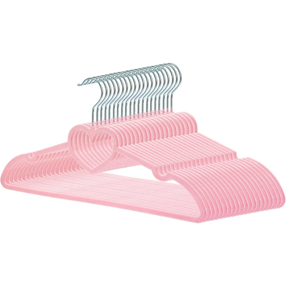 

Velvet Hangers 20 Pack, 16" Non Slip Adult Hangers, Slim Clothes Hanger with 360 Degree Swivel Hook - Durable & Cute for Coats,