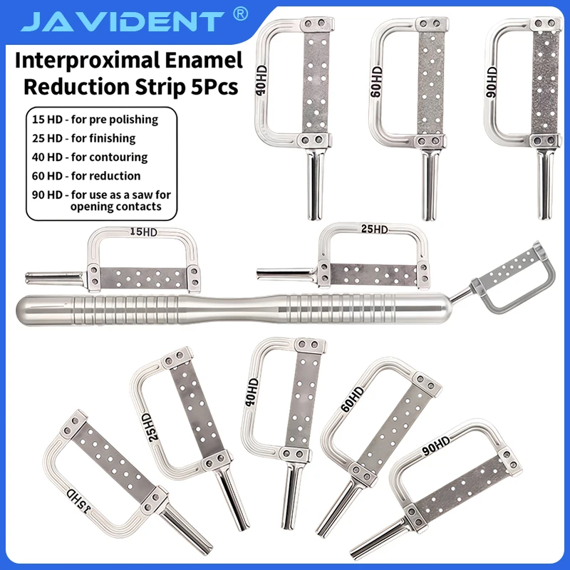 5Pcs Orthodontic Interproximal Enamel-Removal Disc Set; Interdental Space-Opening Enamel-Removal Discs; Dental Materials