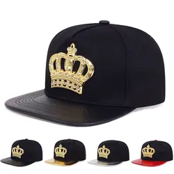 Unisex Crown Emblem Kapelusze hip-hopowe Outdoor Regulowane Czapki Baseball Kapelusz