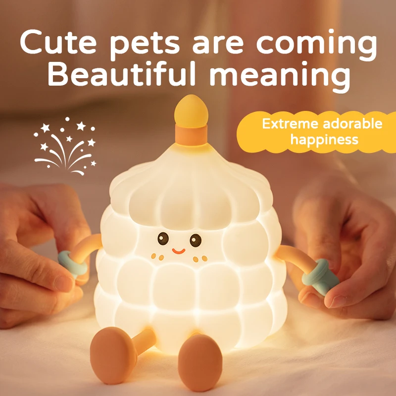 New Cloud Silicone Night Lighting USB Rechargeable Dimming Sleep Night Lamp LED For Children\'s Room Cartoon Decor Birthday Gift