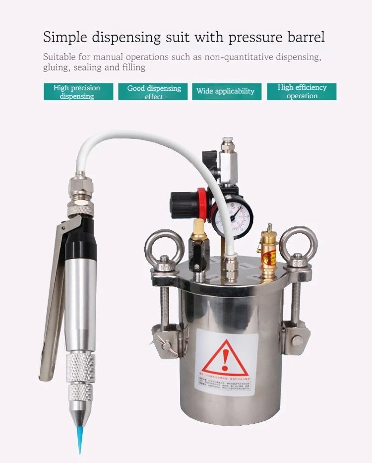 Supplies Machinery YB-Y10 Pneumatic Manual Low-Flow Single-Liquid Glue Gu n Dispensing Valve