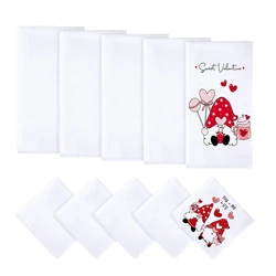 6pcs/10pcs Sublimation Blank Towels,30x30cm/40x60cm DIY Blank White Towels,Personalized Gift Towels for Design