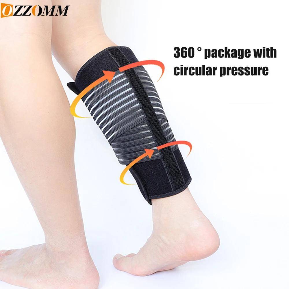 1PCS Adjustable Calf Compression Brace for Men & Women - Shin Splint Support Wrap with Stretch Strap for Muscle Swelling,Running