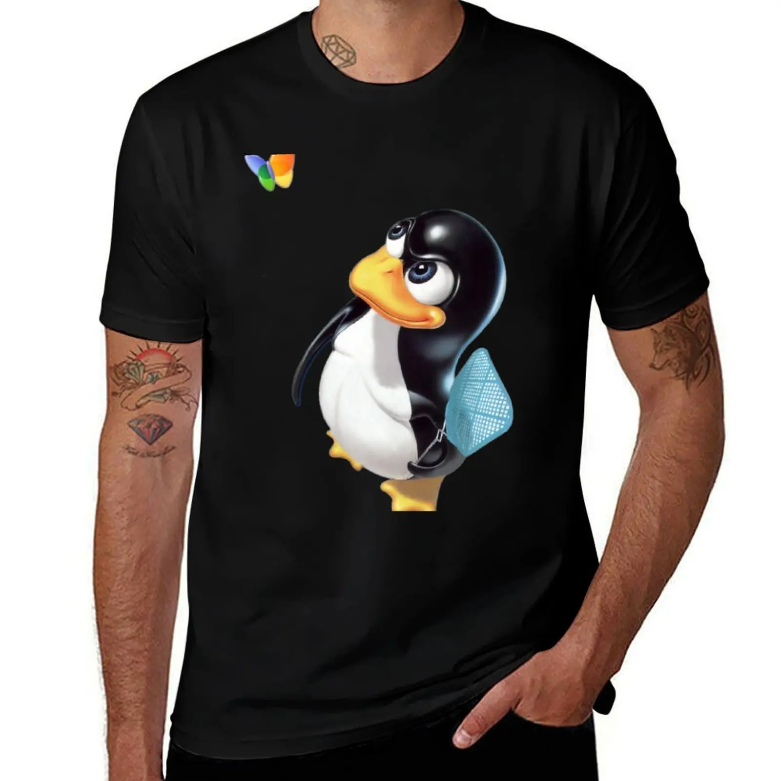 Penguin Linux T-Shirt man t shirts for men casual T-Shirt