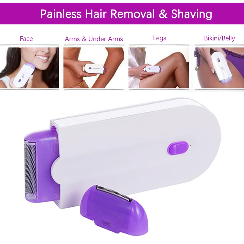 Professional Painless Hair Removal Kit Laser Touch Epilator  Usb Rechargeable Body Face Leg Bikini Remove Depilador Shaver