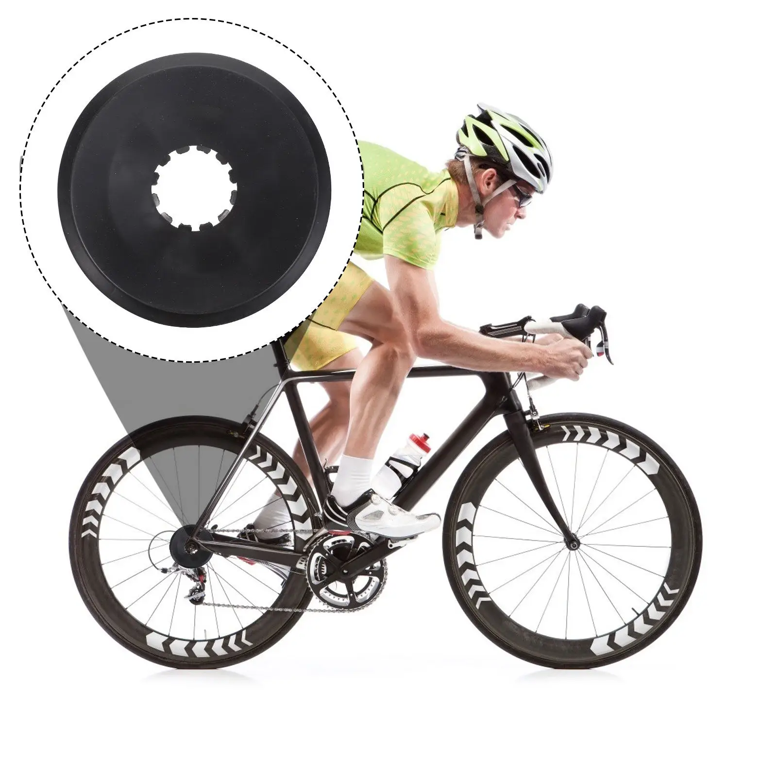 

10Pcs Flywheel Protection Cover Lightweight Bike Flywheel Guard Anti-Grease Chain Protector Cycling Accessories