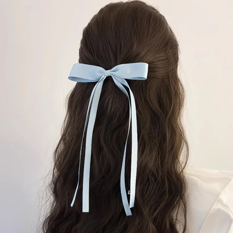 Vintage Ribbon Bow Cute Hairpin Hair Claw Side Clips for Women Girls Kids Child Gift Wedding Party Hair Accessories Headwear