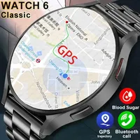 2024 NEW Smart Watch 6 Men Full Touch Heart Rate Blood Sugar Bluetooth Call Smart Watch Women For Android iOS Huawei Xiaomi