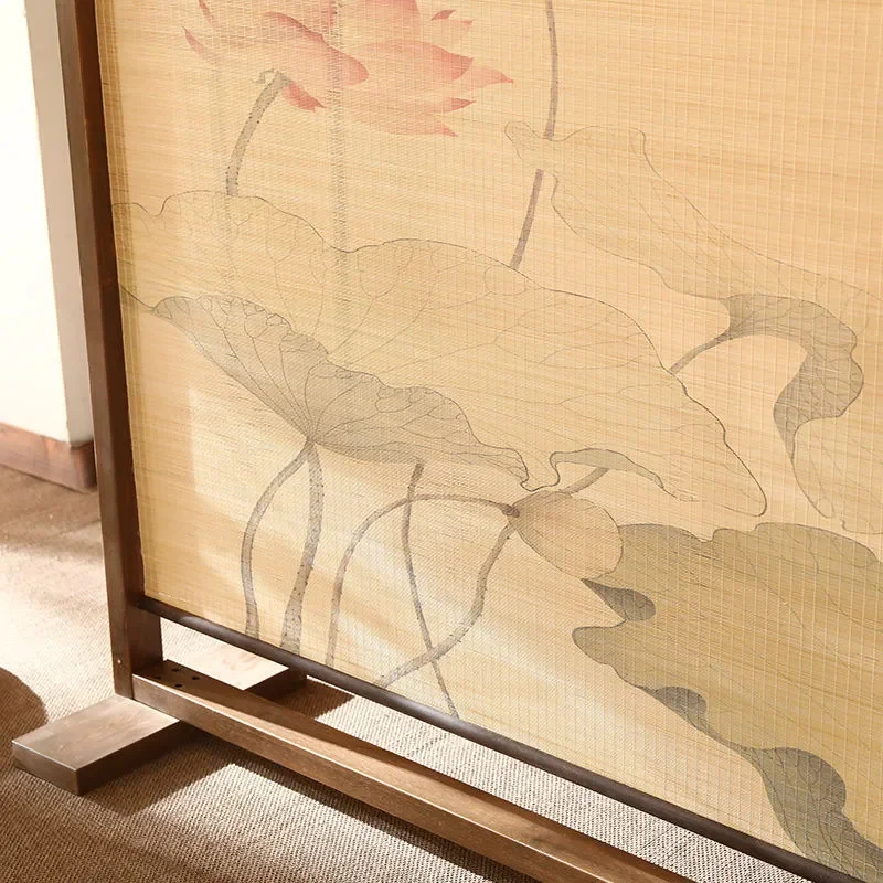 New Chinese Solid Wood Screen Partition for Living Room Entrance Hot Pot Shop Tea Room Door Blocking Barrier Retro Style