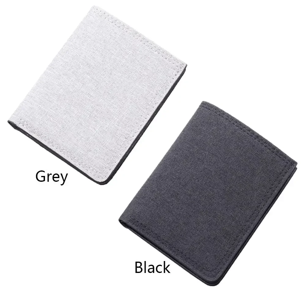 Dompet Pendek Pria Fashion Kecil Ritsleting Tempat Kartu Dompet Koin Mini Multifungsi