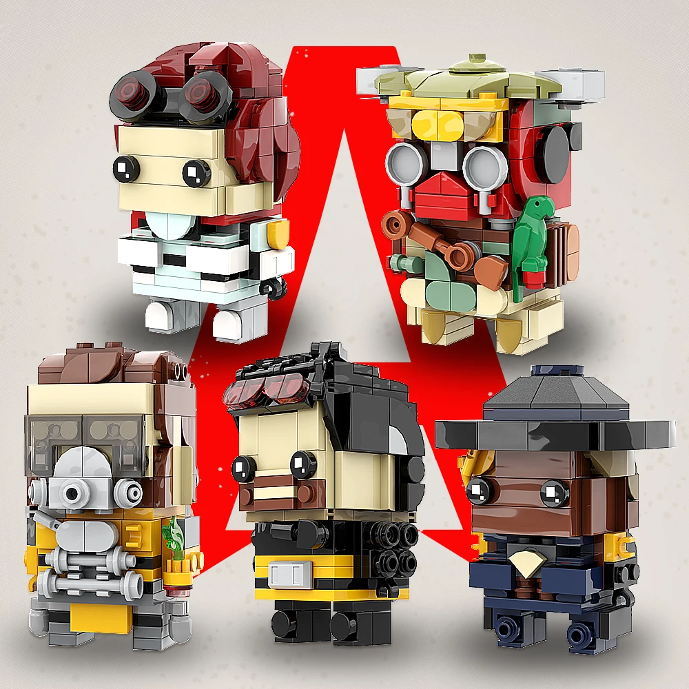 MOC Apex Hero Game Character series Building Blocks Loba Rampart Wattson Wraith Bricks Game Player Model Character Toy Gift