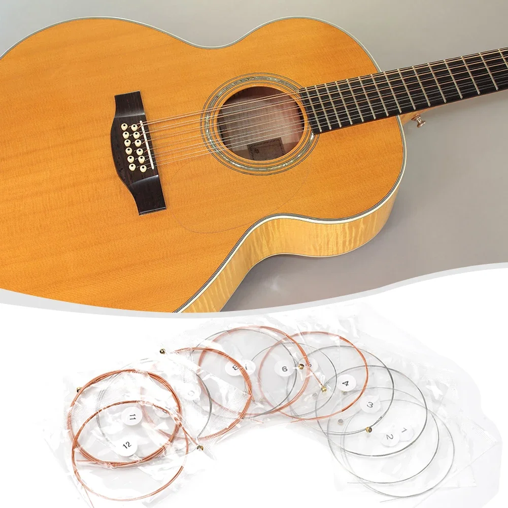 1 Set Alice A2012 12 Strings Acoustic Guitar Strings 010-026 Musical Instrument Guitar Parts Accessories 12 Guitarrra Strings