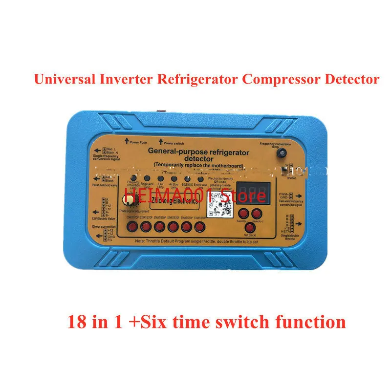 

18in1 110V 220V Universal Inverter Refrigerator Compressor Detector Fan Damper Inverter Board Solenoid Valve Fault Repair Tester