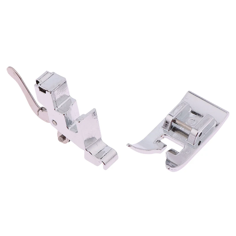 Home Use Sewing Machine Accessories Metal Presser Foot Snap On Low Shank Adapter Foot Press Handle For Quilting Stitching Feet