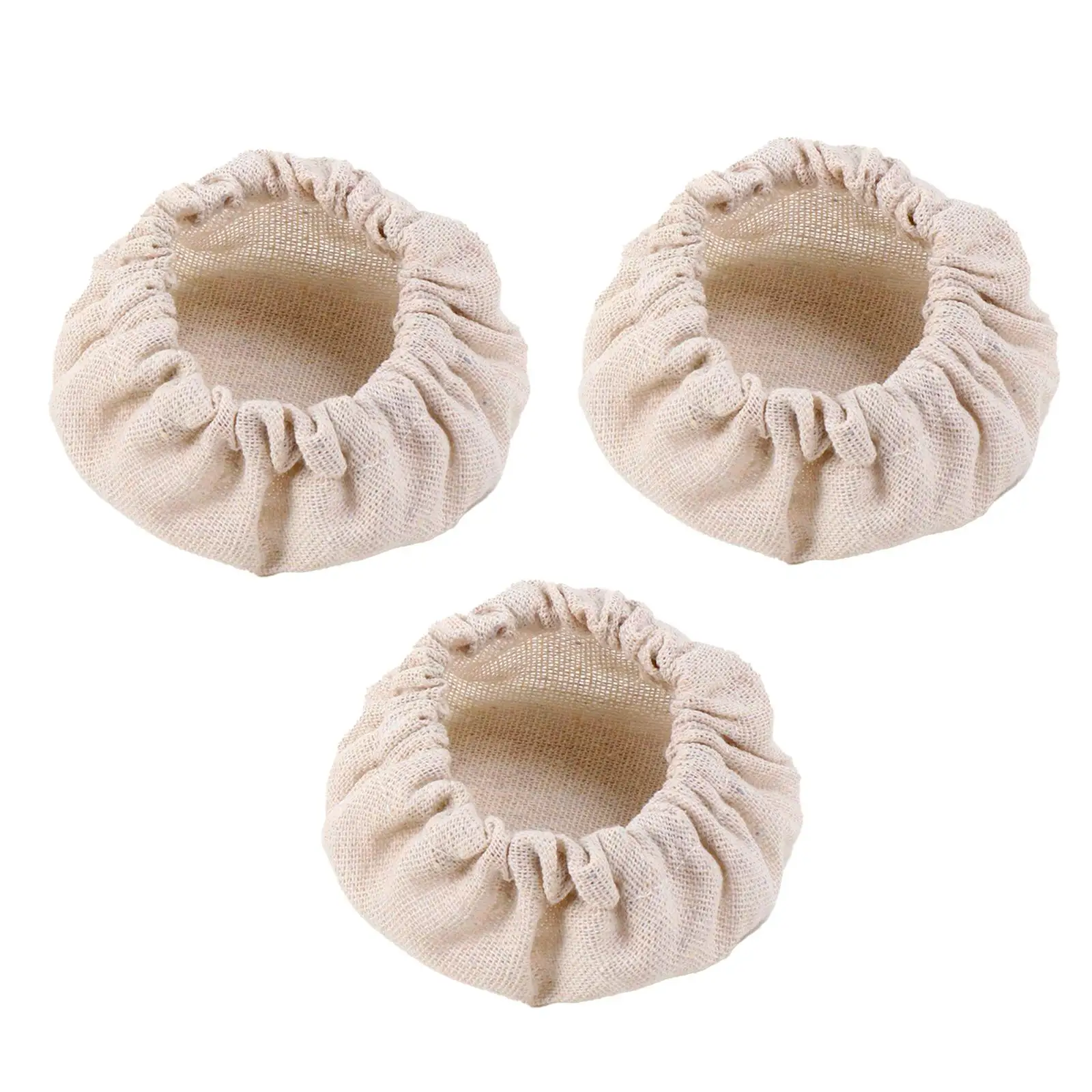 3Pcs Cloth Jar Covers Bread Baking Bread Making 3 inch to 4 inch Bakery Sourdough Jar Sourdough Container Home Baking Supplies