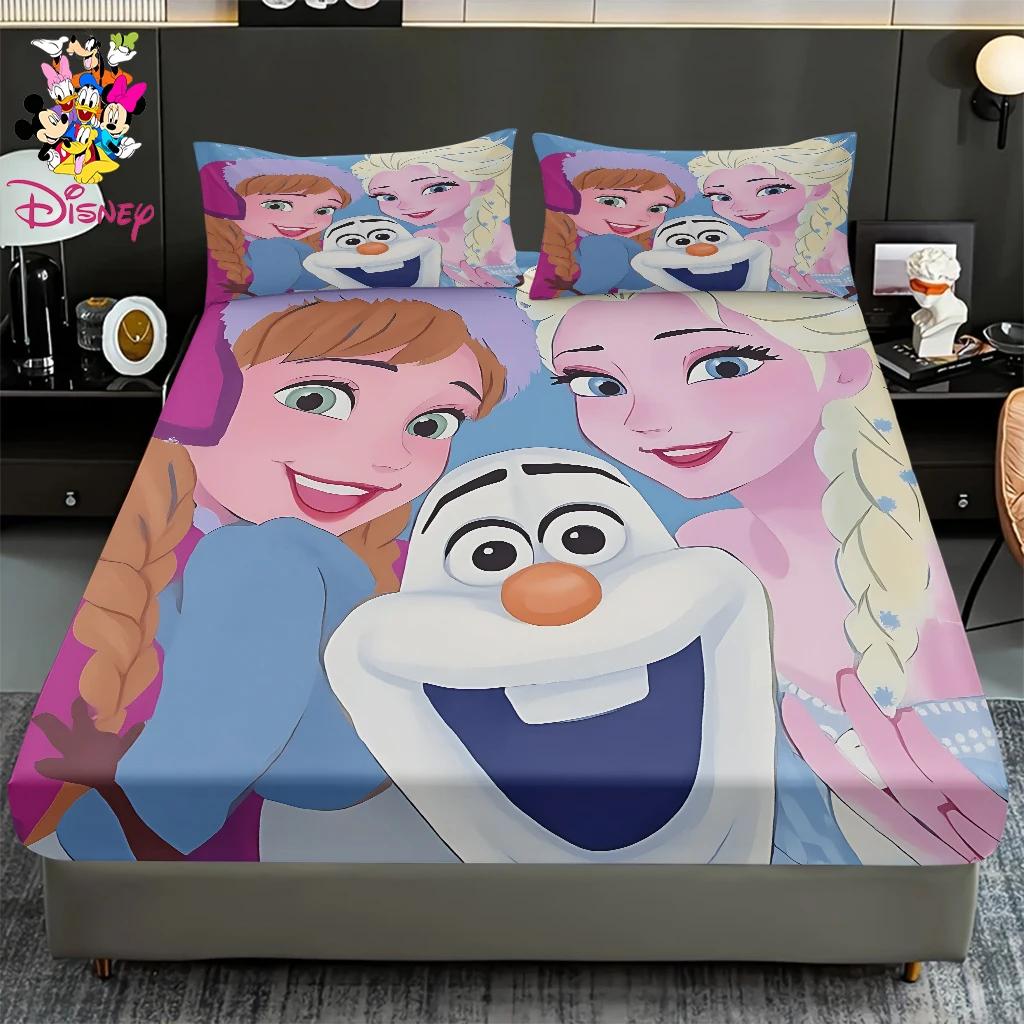 

2/3 шт., комплект простыней Disney «Холодное сердце», цифровой принт, удобный, милый, мягкий, приятный для кожи, подарок на Рождество и Новый год