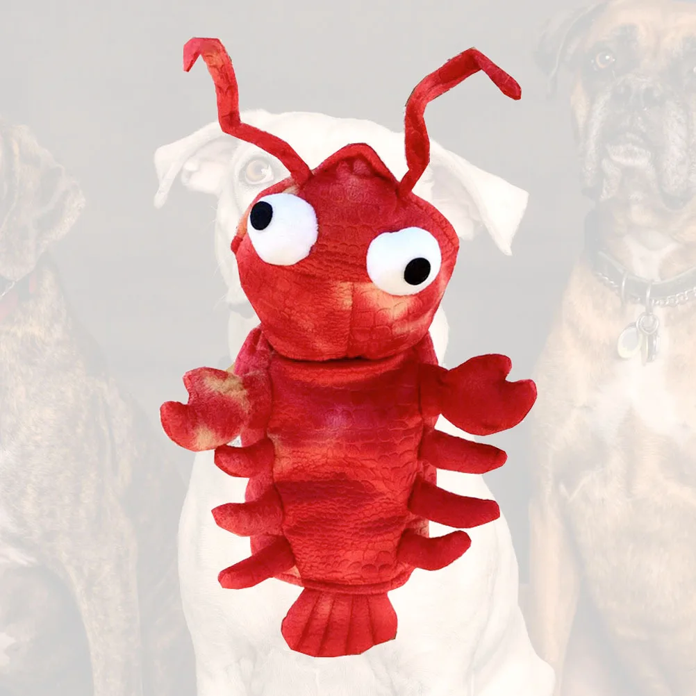 

Pet Red Lobster Costume Durable Creative Lobster Shape Dog Clothes Halloween Christmas Party Supplies Pet Costume