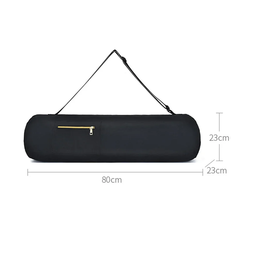 Portable 80cm Oxford Cloth Yoga Mat  Bag Wear-resistant Yoga Mat Bag Adjustable Carrier Pocket Foldable Washable Fitness Pouch