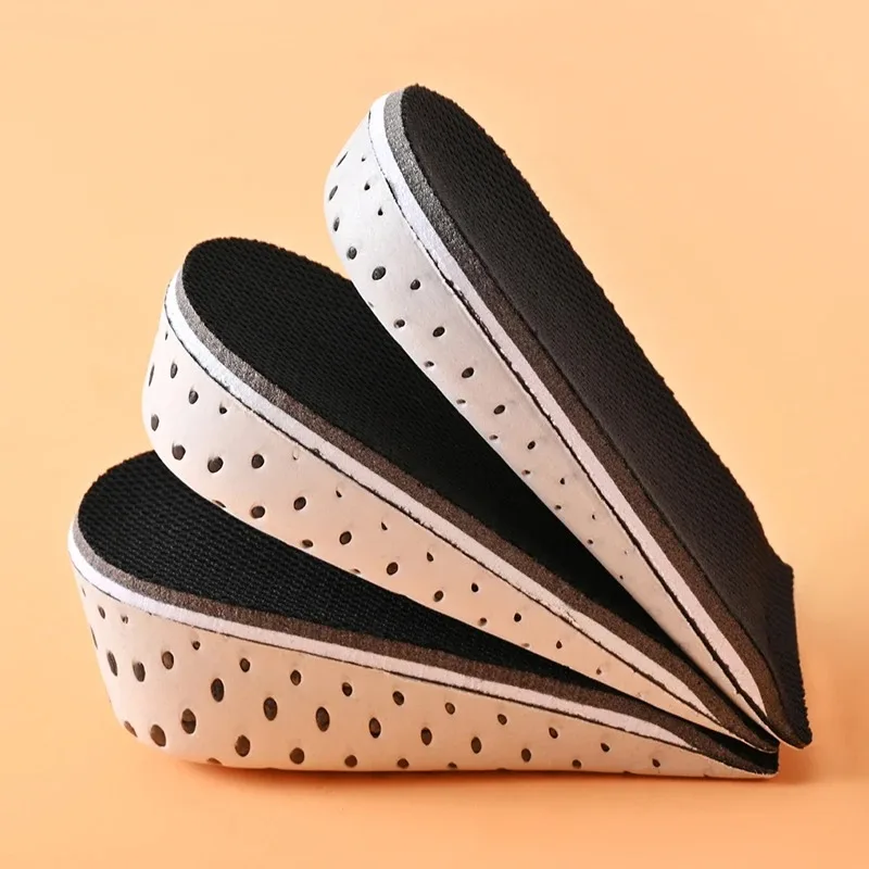 3–4 cm große Memory-Schaum-Einlegesohlen für Schuhe, Herren-Einlegesohlen zur Erhöhung der Höhe, atmungsaktive, schweißabsorbierende Einlegesohlen für Füße, Laufzubehör – Detail 5