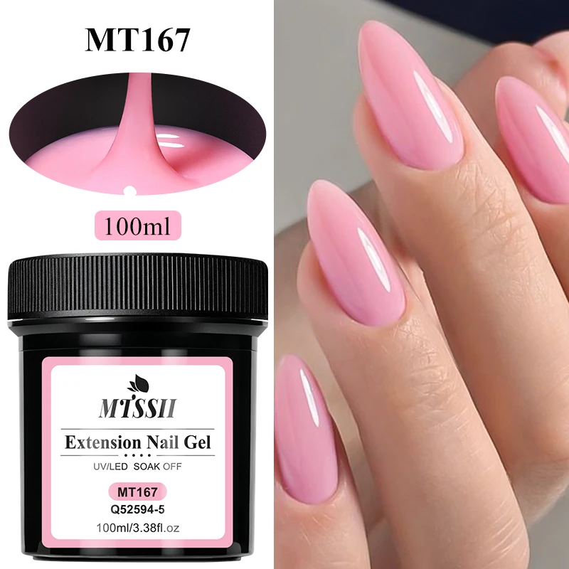 100ml Poly Extension Nagellak Builder UV Nagel Hard Gel Melkwit Transparant Nude Roze Acryl Kristal Soak Off Nagelverlenging Gel