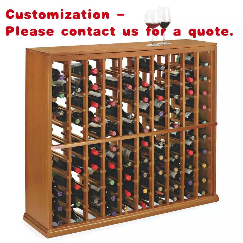 

custom.Popular Bottle Wood Standing Countertop Stackable Wine Shelf Storage Red Wine Rack Cabinet Kit Display Racks Wine