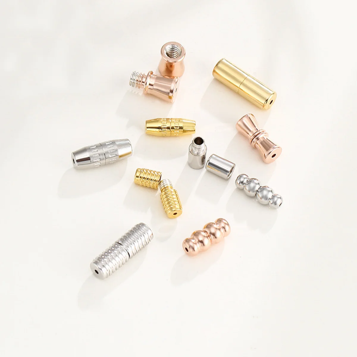 925 Sterling Silver Screw Thread Bracelet Necklace Clasp Connectors DIY Jewelry Making Supplies