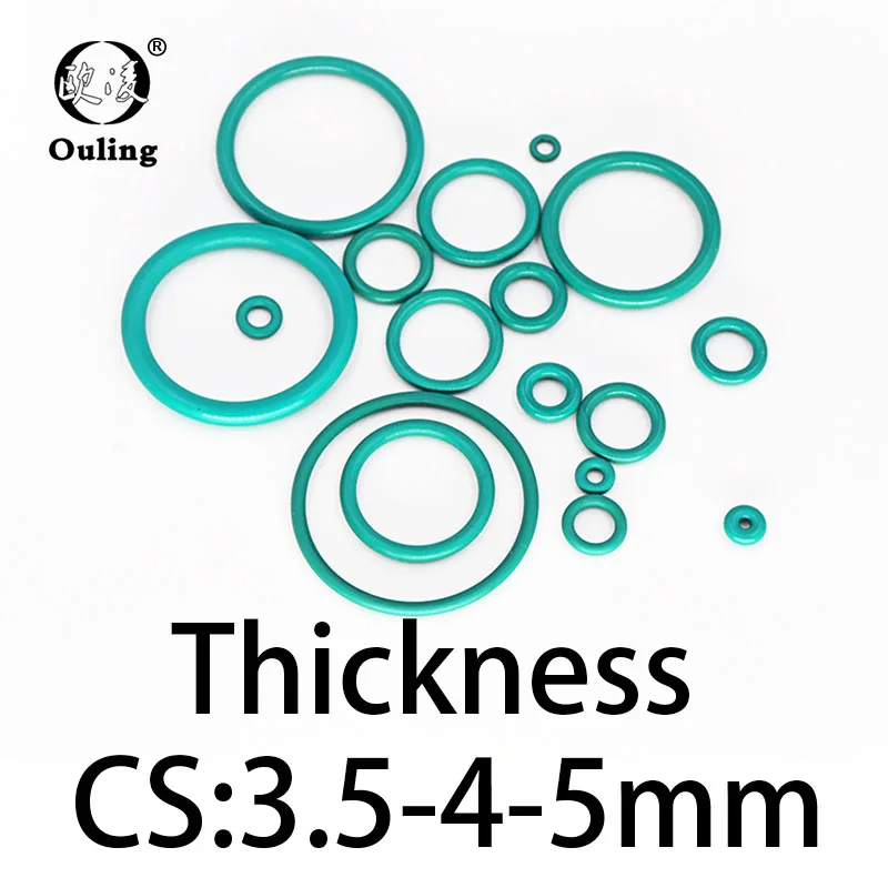 O-ring thickness 3.5/4/5mm CS fluororubber FKM sealing temperature resistant gasket rubber ring complete in specifications.-.