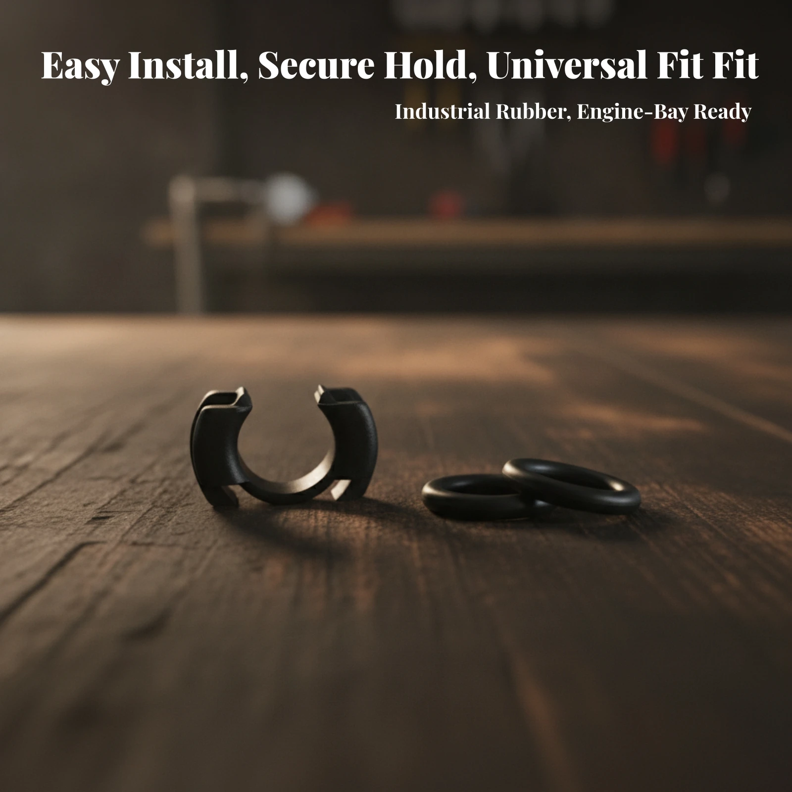 Durable Automotive Pipe Clamp with Rubber Seals Split Body Snap in Mount for Popular Sedan Model Replacement