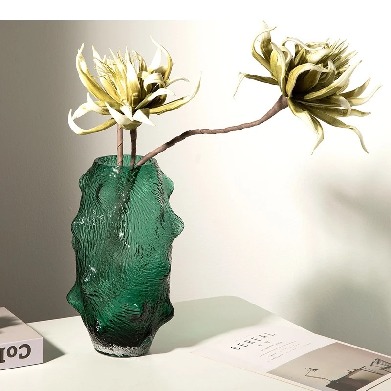 Sea Cucumber Glass Vase Hydroponic Flower Pots Decorative Arrangement Desk Decoration Floral Vases Modern Decor
