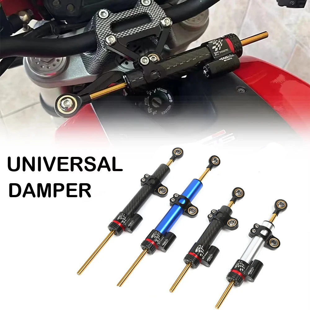 

255mm 340mm Motorcycle Universal Damper Stabilizer Adjustable Carbon Fiber For YAMAHA MT10 MT07 MT09 ZX6R YZF R6 CBR650R CB1000R