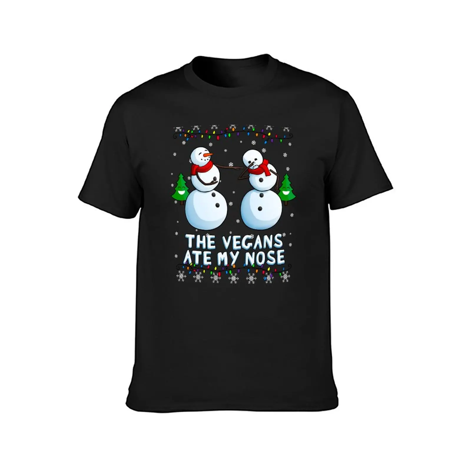 Vegans Ate my Nose Snowmen T-Shirt cute clothes oversized mens t shirts casual stylish