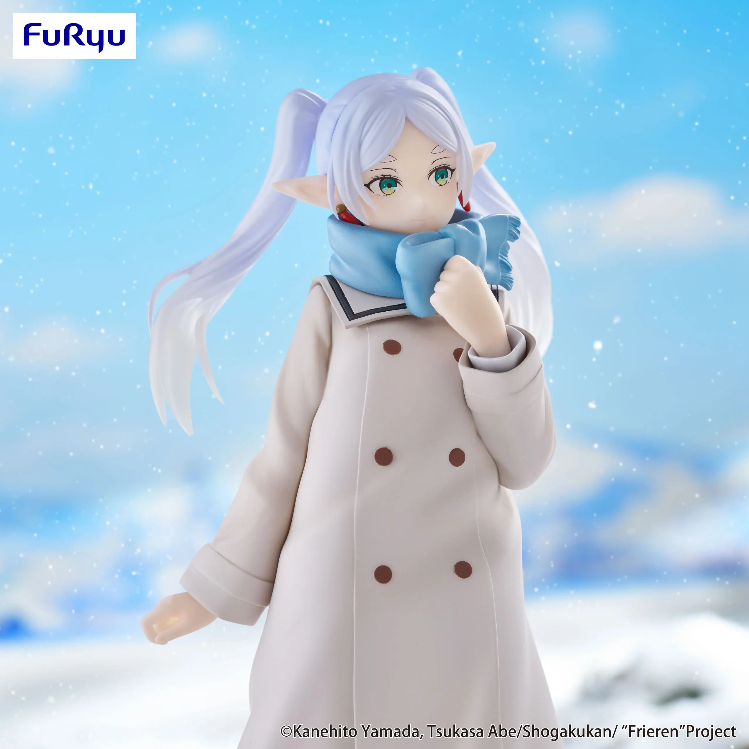 Furyu Frieren: Beyond Journey's End Anime Frieren Setelan Musim Dingin Figur Aksi Model Patung Mainan Dekorasi Figuarts Asli