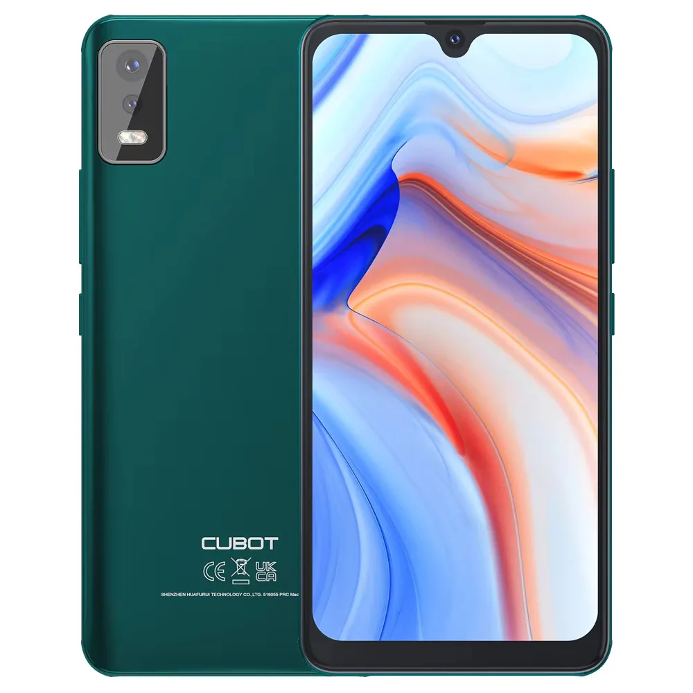 Cubot Note 8 Smartphone Android 11 3100mAh Face ID 2GB RAM+16GB ROM(128GB Extended) Dual SIM 4G Mobile Phones