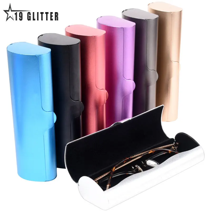 S/M/L Size  Aluminum Glasses Case Hard Shell Eyeglass Case Portable  Ultra-Light Big Size Box Frosted Matte Eyeglasses Case