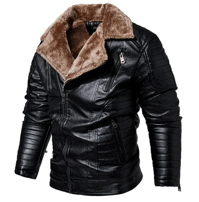 Jacket Men Baseball Motorcycle Embroidered Pu Coats Slim Fit Fleece Luxury Pilot Jackets Top Winter Coat football team