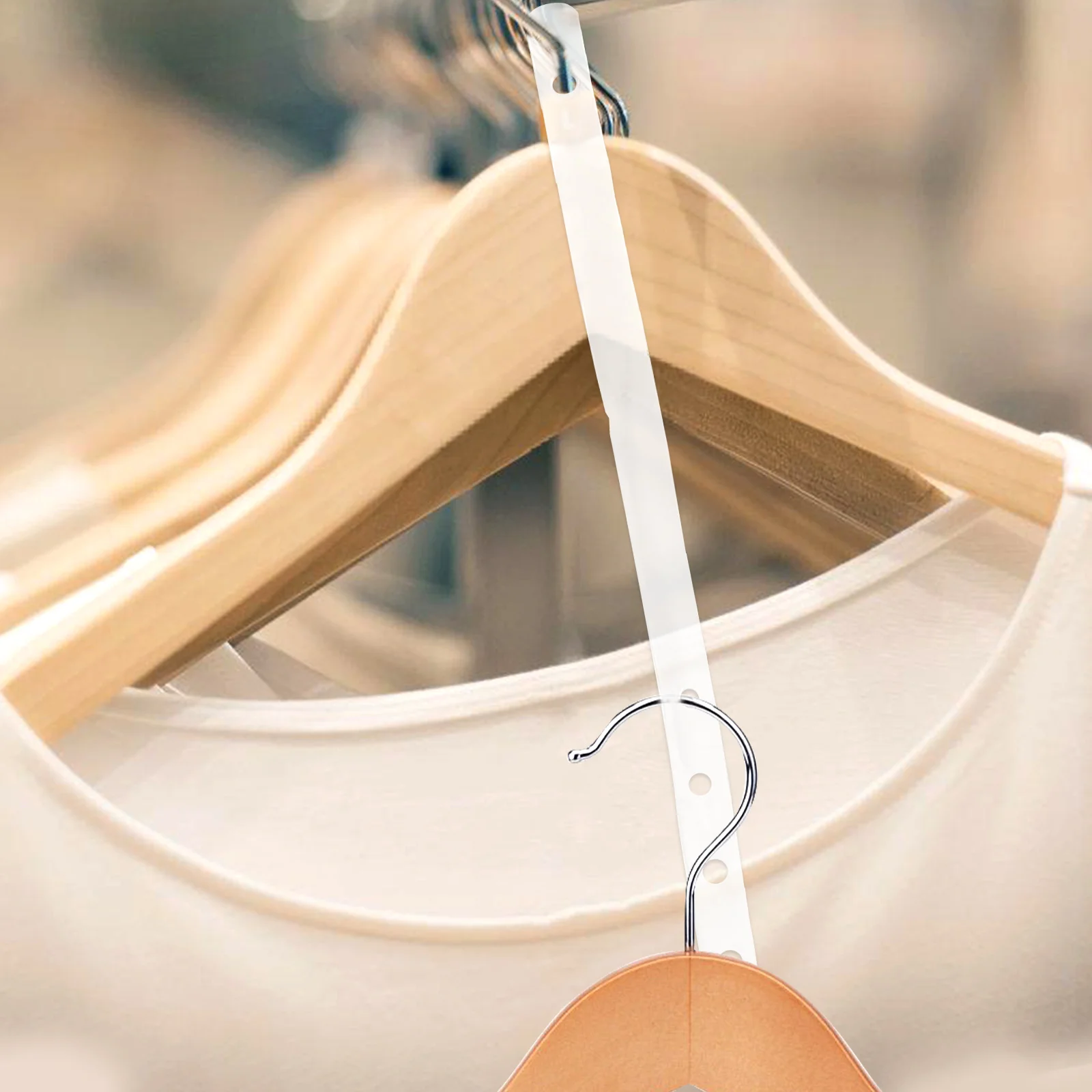 

20 Pcs Clothing Hanger Connector Strips Closet Supplies Clothes Coat Connection