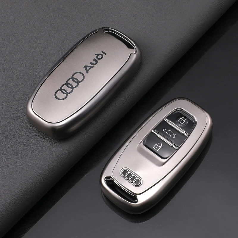 Car Key Case Full Cover Smart Remote Shell Fit For AUDI A4 A5 A6 B6 B7 B8 A7 A8 Q5 Q7 R8 TT S5 S6 S7 S8 A8L SQ5 Auto Accessories