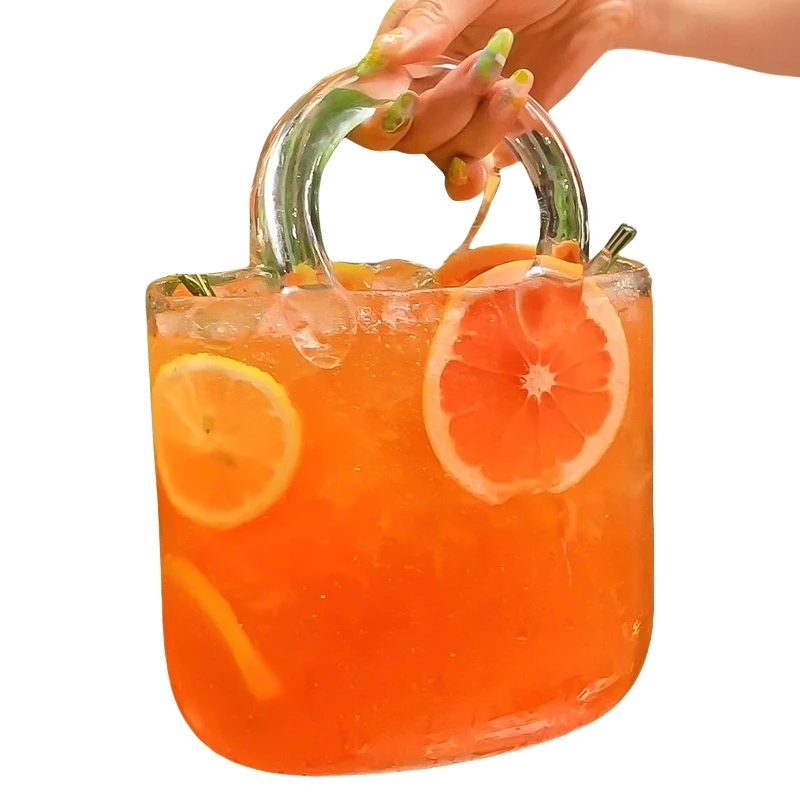 

2300ml Handheld Glass Wrapped Slightly Drunk Fruit Wine Cup Cocktail Cup